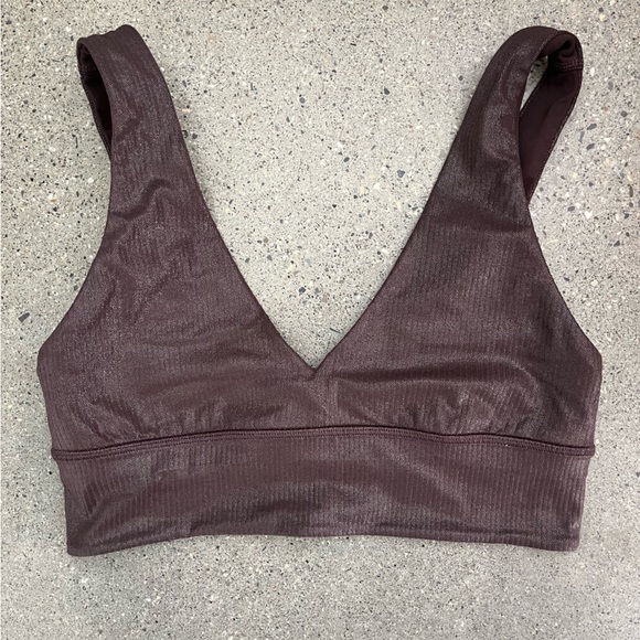 Lululemon Align Ribbed V-Neck Bra *Shine - Picture 2 of 4
